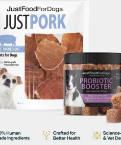 Premium pork based dog food made with high quality protein for healthy dogs